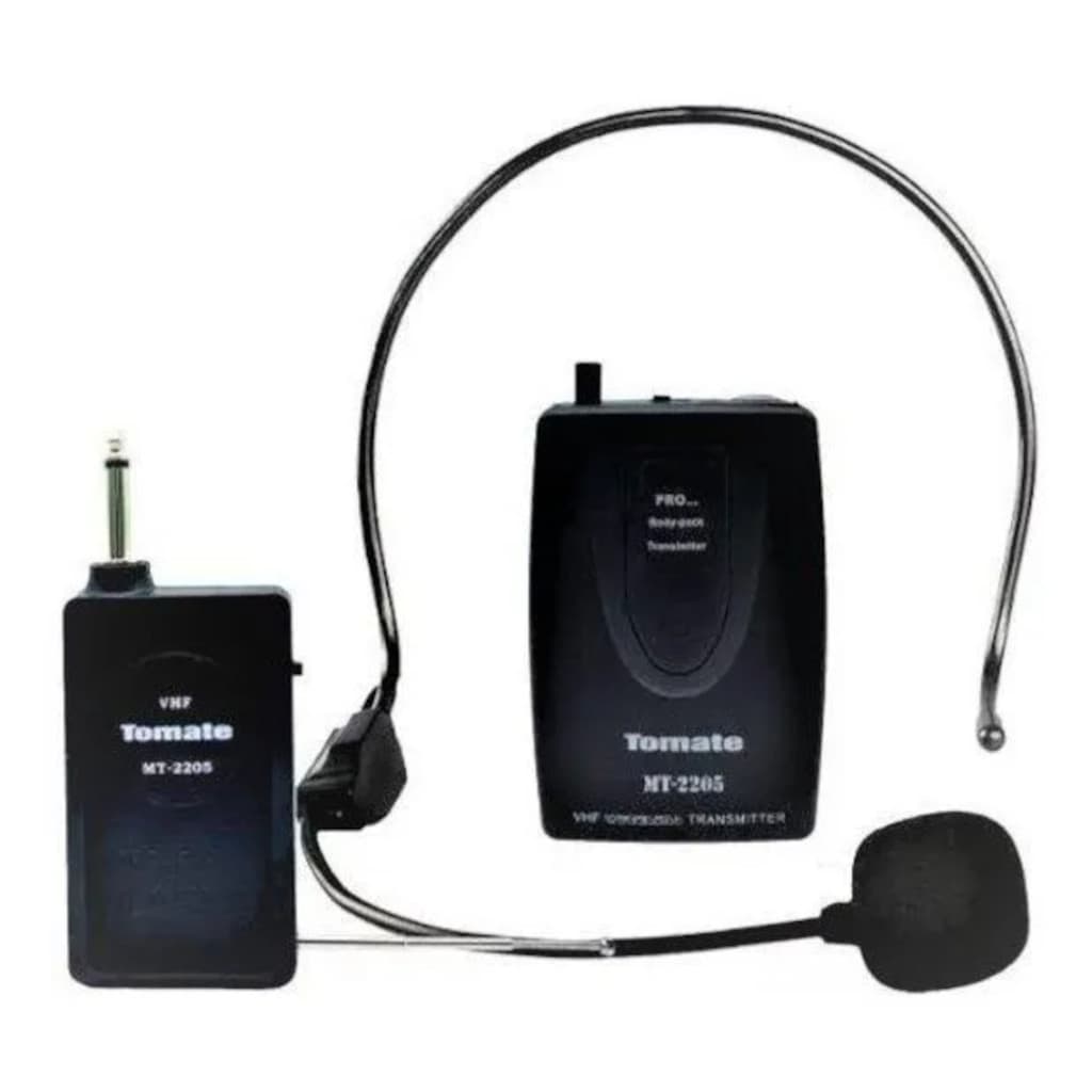 Microfone Tomate MT-2205 Dinâmico caixa cor preto Bivolt