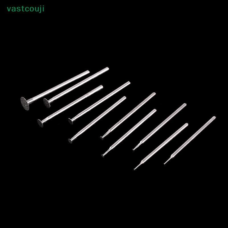 Vastcouji 10 Peças De Brocas De Moagem Ultrafinas Com Cabeça Em T Ferramenta De Ponto Montada Para Conjunto De Escultura