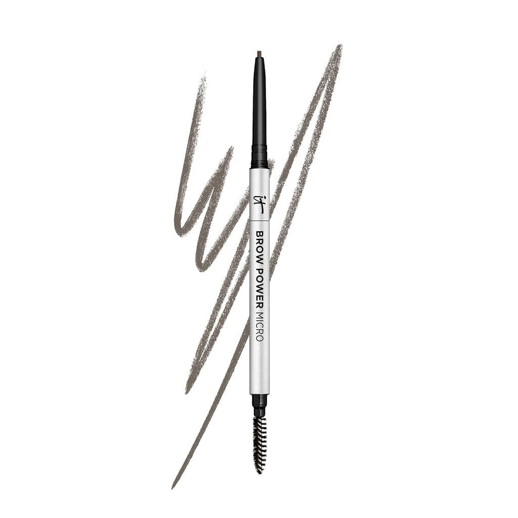 IT Cosmetics Brow Power Micro, Universal Taupe - Lápis de Sobrancelha Universal - Imita a Aparência de Cabelo Real - Fór