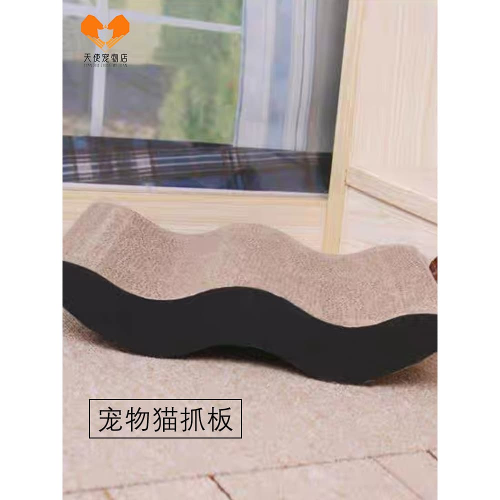 Moedor de garra de gato papel ondulado maca de gato Pet esfregando placa de garra de gato moedor de garra de tamanh