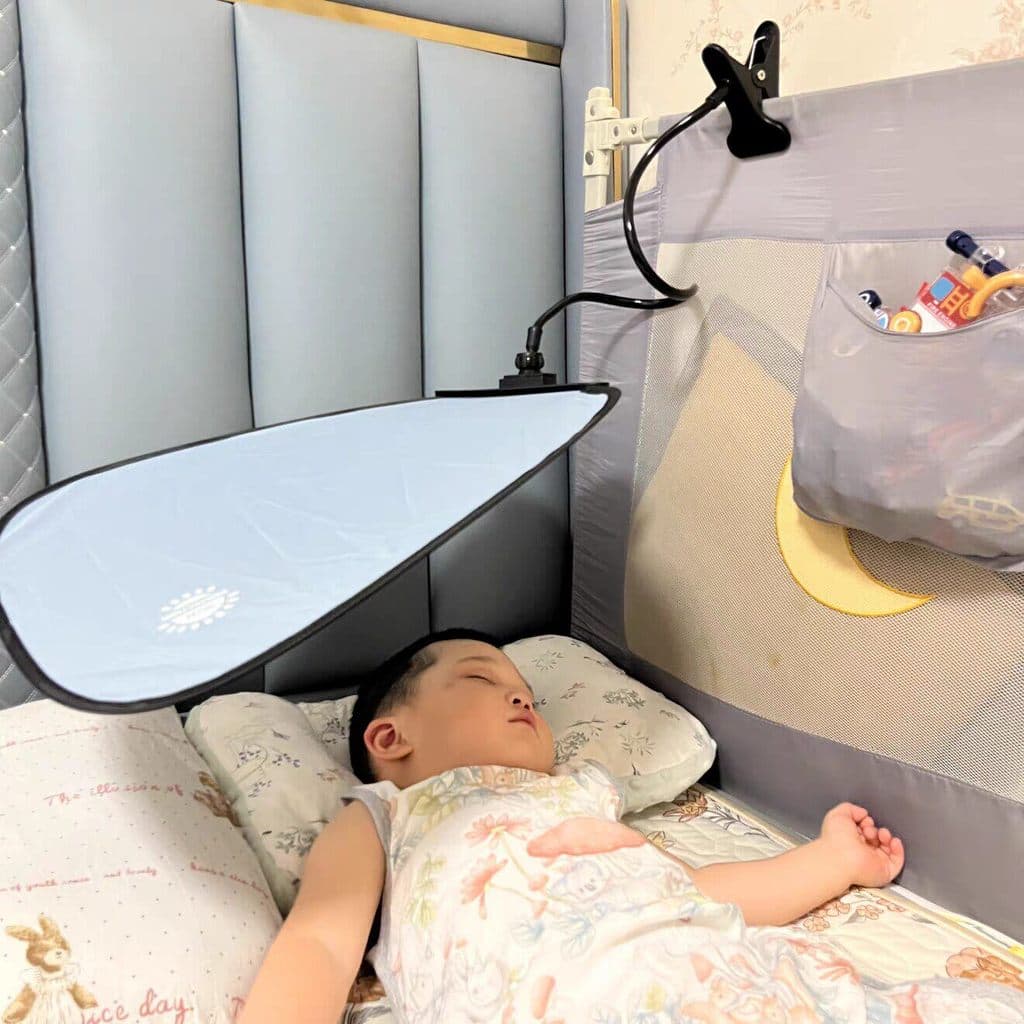 Verão berço ar condicionado pára-brisa quarto do bebê da criança dormir saída de ar ajustável Anti-sopro direto defletor