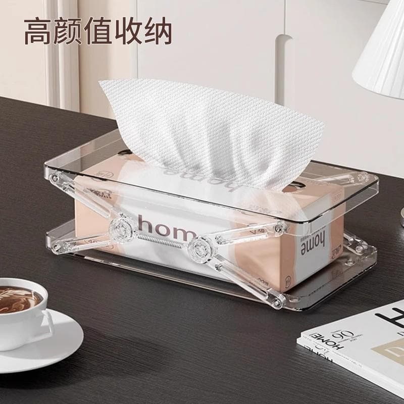 Caixa de tecido japonesa primavera retrátil caixa de papel casa sala de estar mesa de café de alto valor criativo caixa