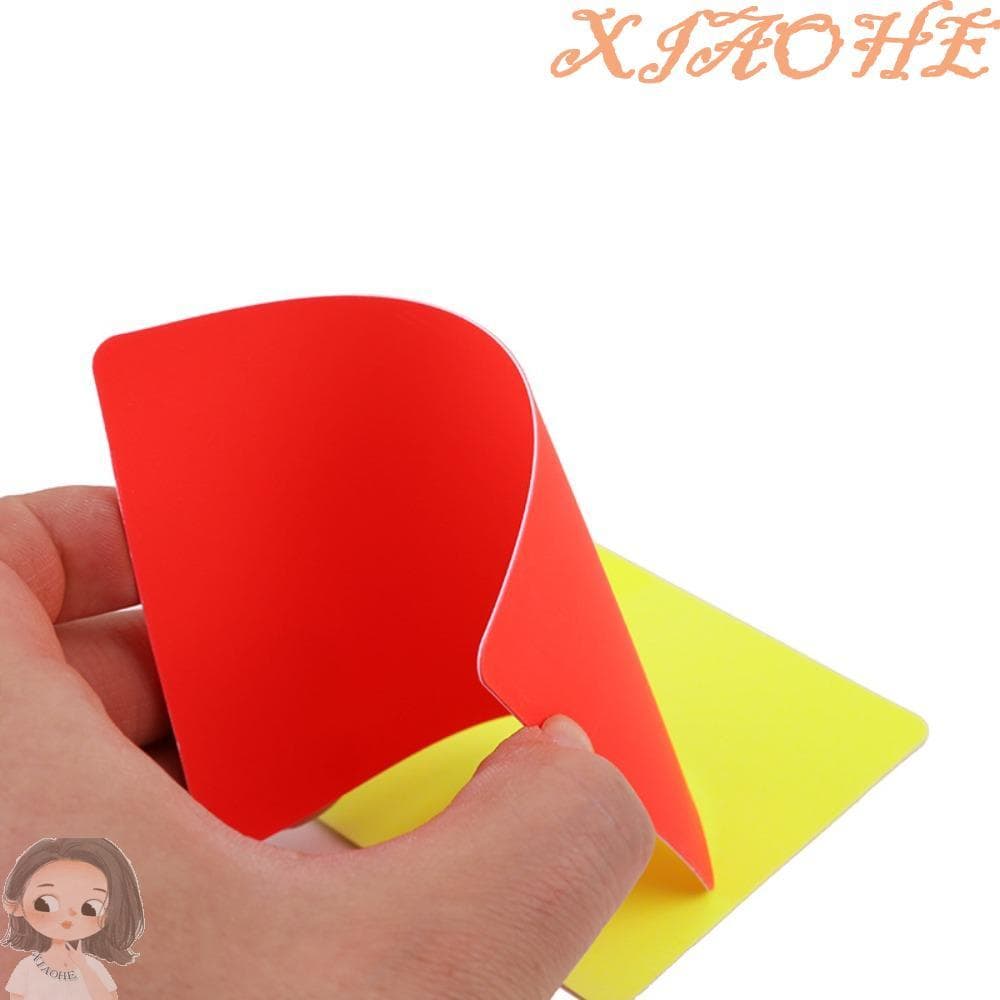 Cartões De Árbitro De Futebol XIAOHE , Cartão Vermelho PVC De Aviso , Ferramenta Esportiva