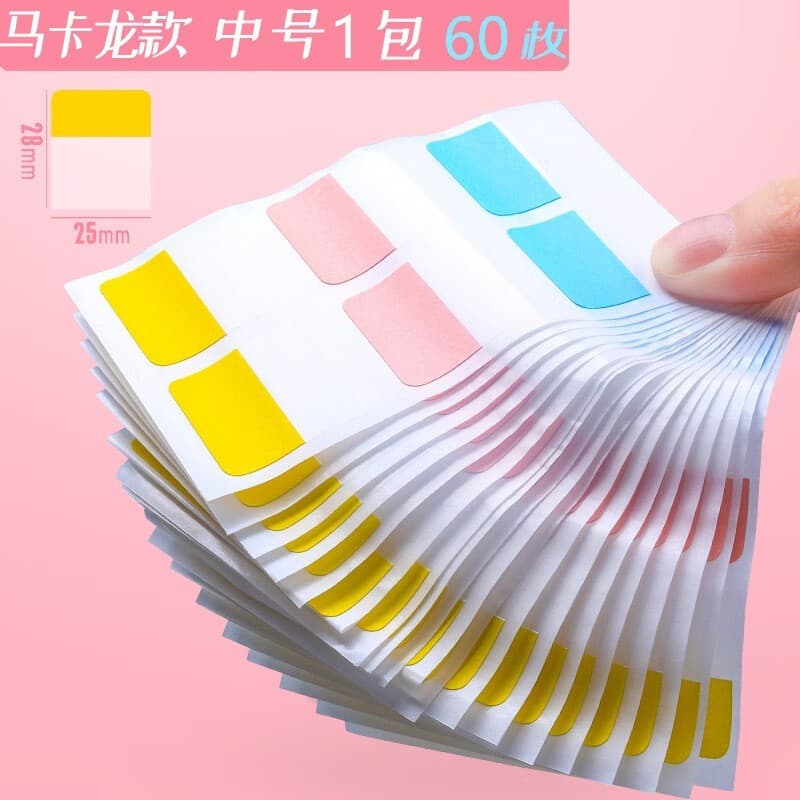 Post-it Notes Notas de folhas soltas Índice de papel Adesivos Etiquetas Adesivos Post-it Notes Alunos usam tiras de cade
