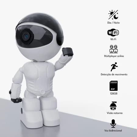 Câmera Robô Enabot Ebo SE Full HD Zoom 4x - Câmera de Segurança Visão Noturna Colorida 🤖📷