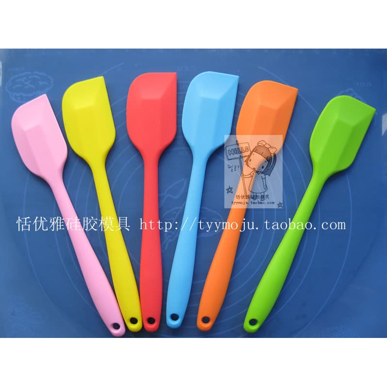 ~~ Espátula grande de silicone integrada espátula de silicone creme espátula ferramentas de cozimento