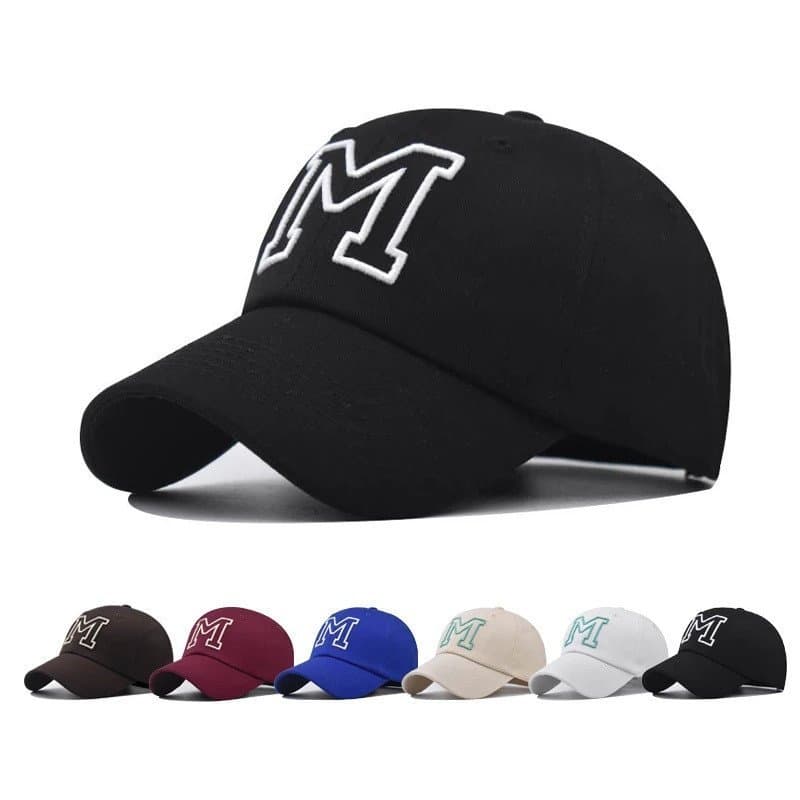 Boné De Basebol Chapéu Sol M Letra Hip Hop De Para Homens Mulheres