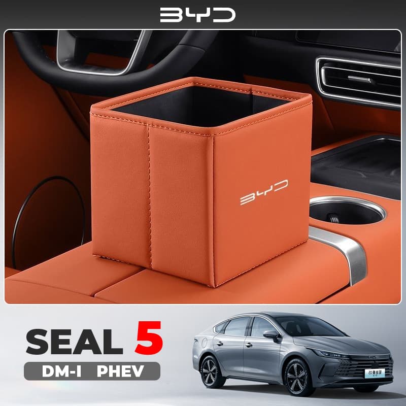 2025 BYD SEAL 5 DM-I PHEV Dedicado Carro Dobrável Lixeira Dolphin SEAL Caixa de Armazenamento de Carro