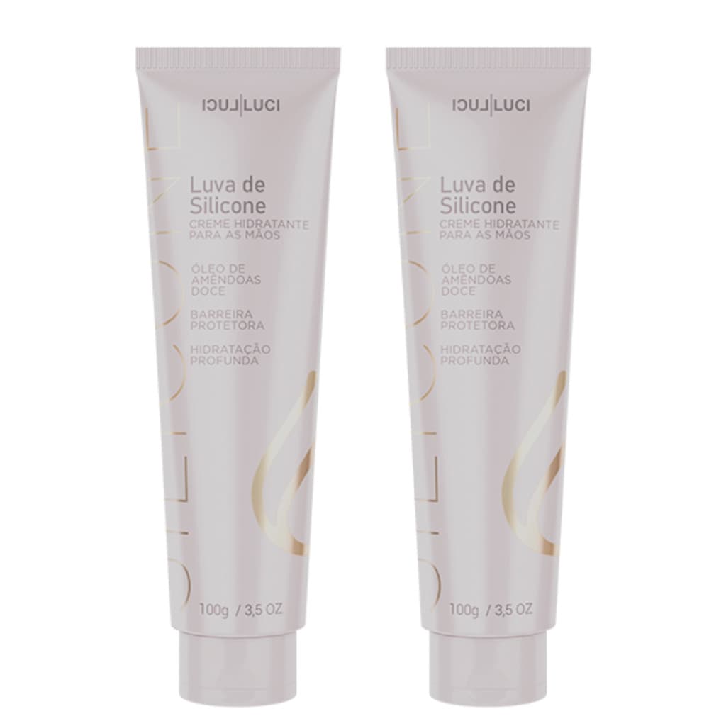 Kit 2x Creme Hidratante Luva de Silicone Luci Luci - 100g