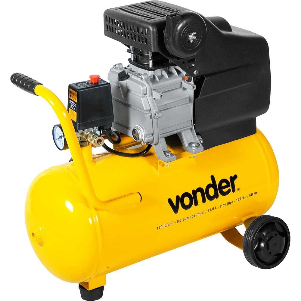 Motocompressor De Ar 8,0 Pcm 21,6 Litros Mcv 216 Vonder