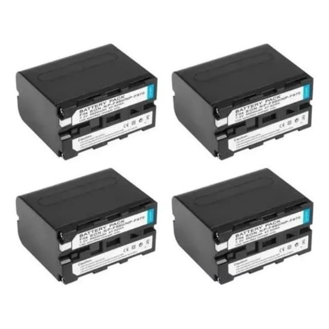 Kit 4X Bateria Np F970 7200mah Para Iluminadores De Led YN360 YN600 YN660 Yongnuo