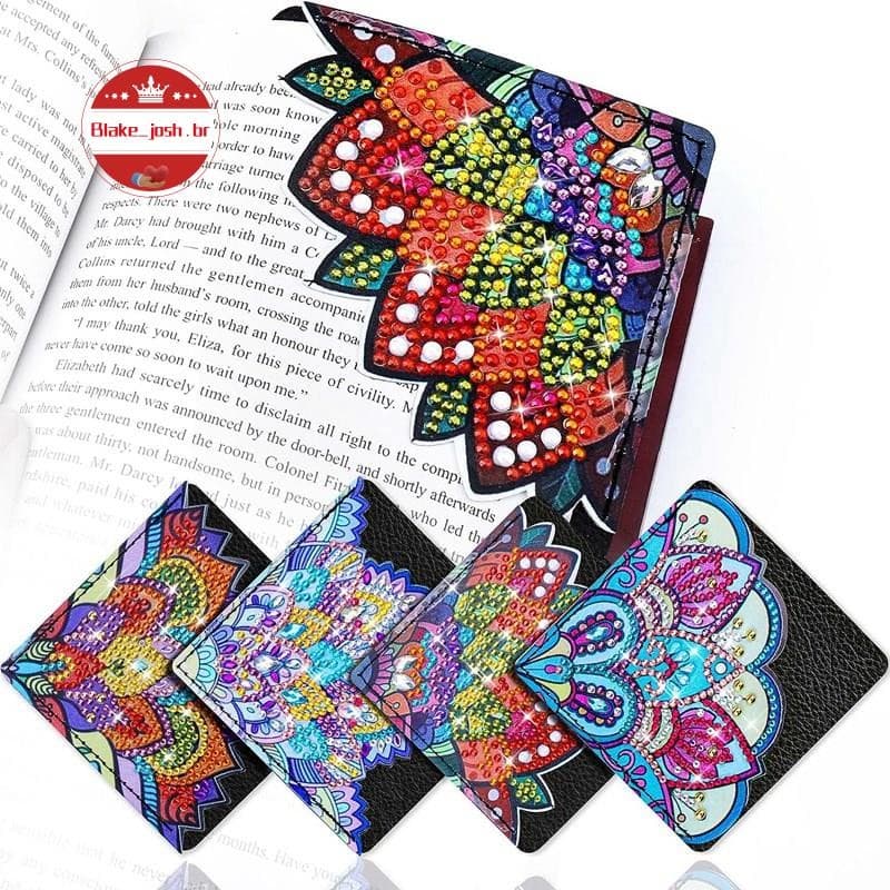 4 PCS Marcadores De Arte De Diamante Fofos Kits De Canto DIY Para Amantes De Livros