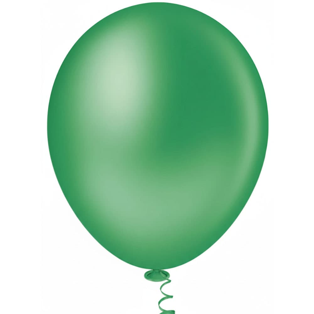 Balão Linha Redondos Liso N05 Verde 50un Pic Pic