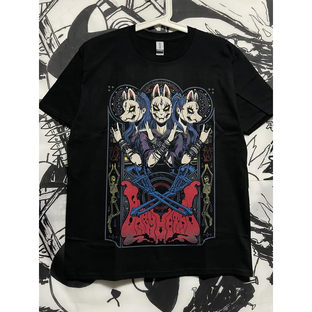 2026 Nova Camiseta Masculino Feminino Oversized Babymetal J Pop Metal Japonês   Estilosa Única Kawaii