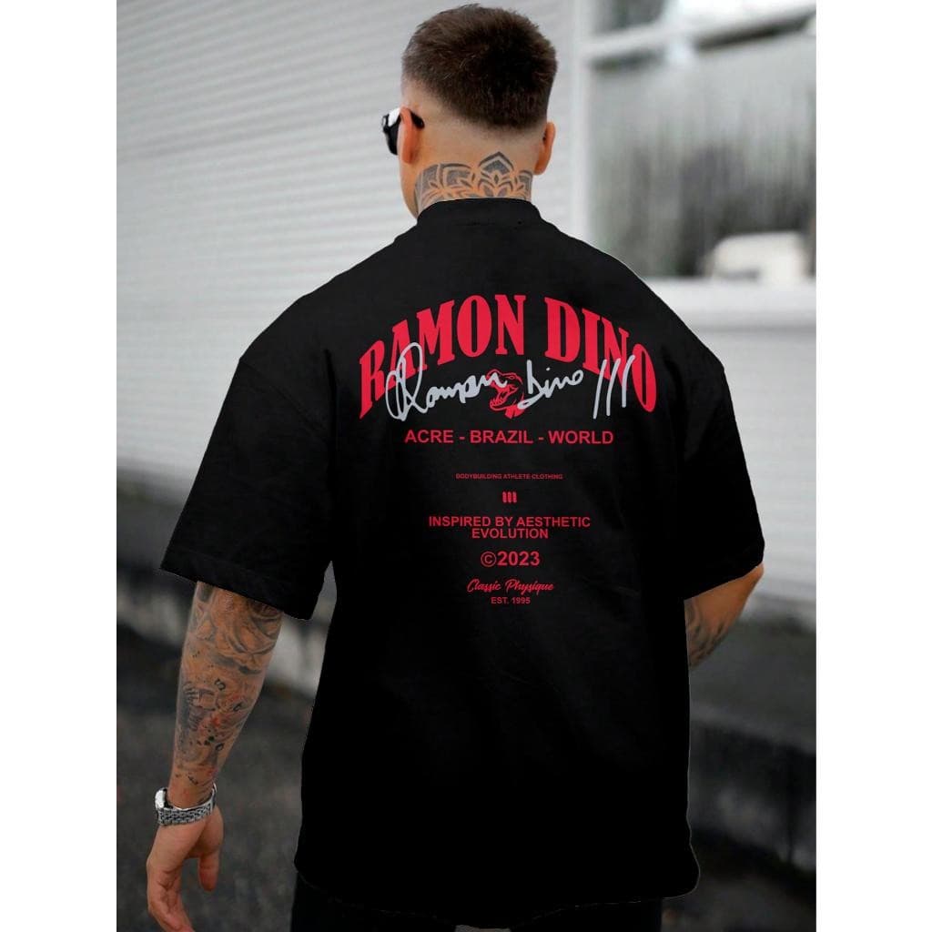 Camiseta Camisa Oversized Grande 100% Algodão Musculação Treino Academia Cardio Gym Estampa Presonalizada Presente