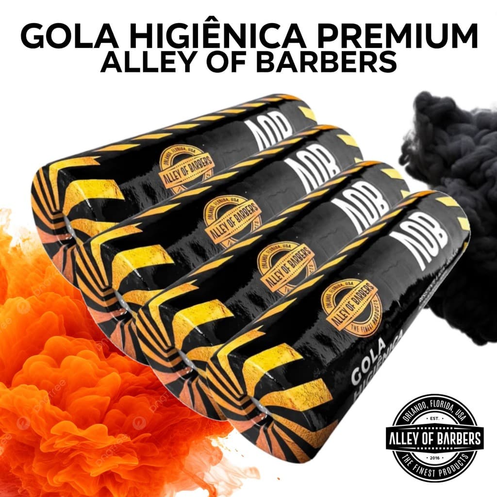 Gola Higiênica Descartável Profissional Barbearia Alley of Barbers | Kit 500, 1000 ou 1500 Un