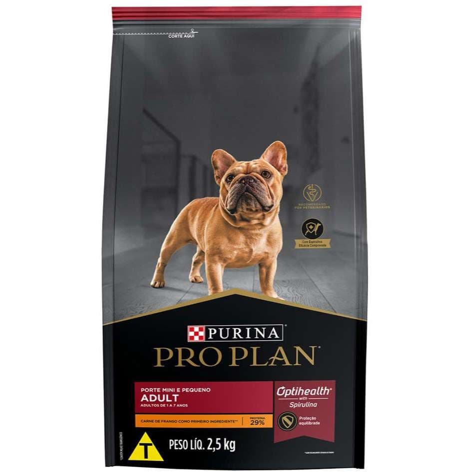 Ração Pro Plan Adult Mini & Pequeno Frango 2,5 kg – Purina