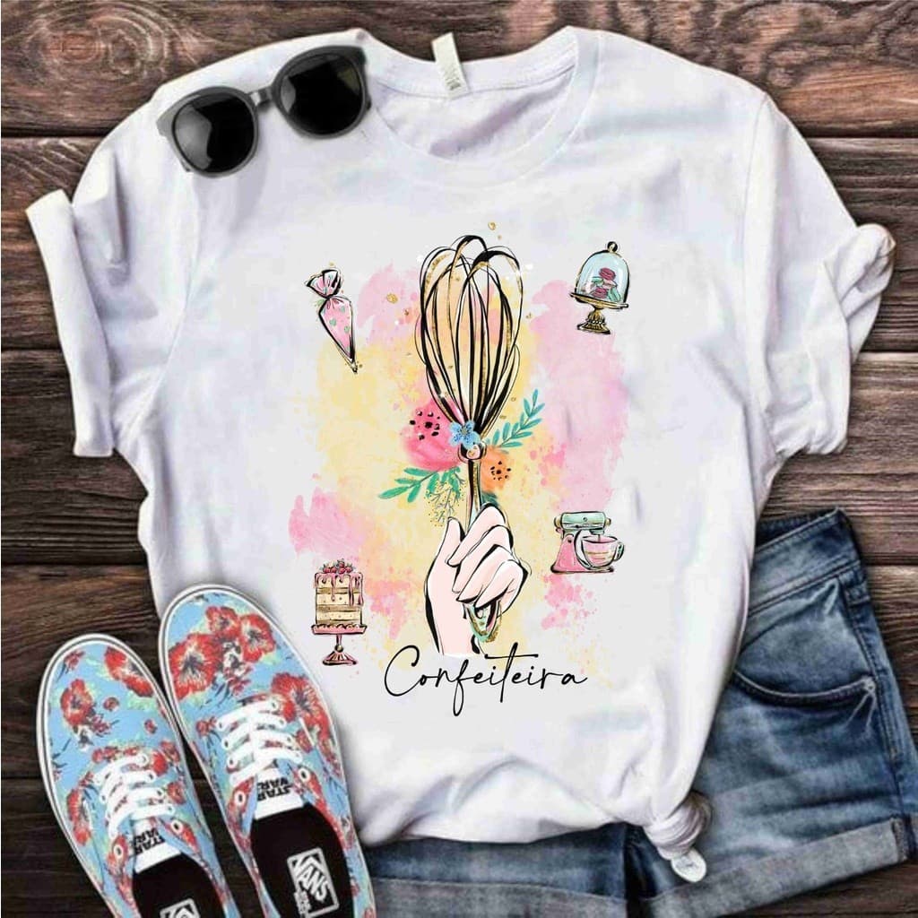 Camisa Confeitaria / Confeiteira todos os tamanhos