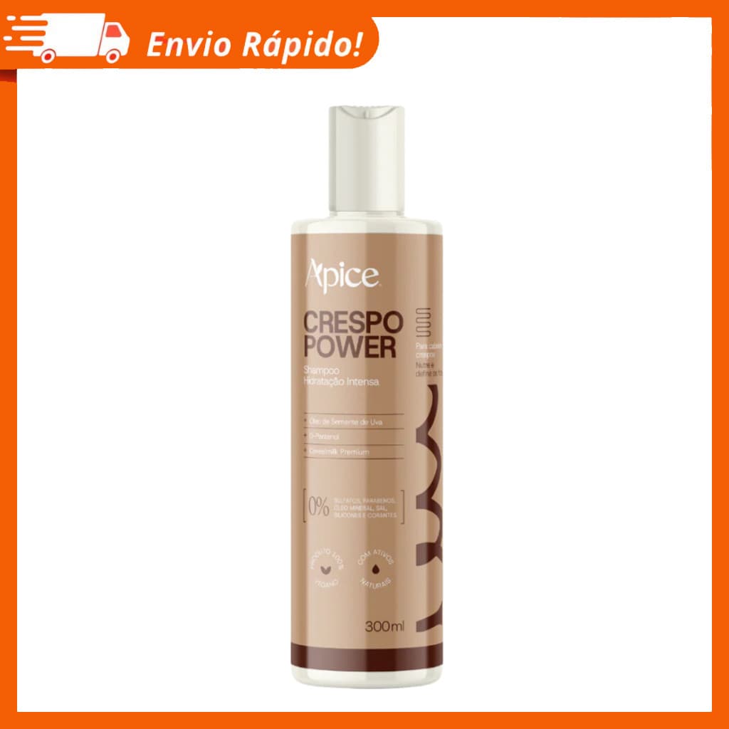 Shampoo Crespo Power Hidratação Intensa 300 ML Apse