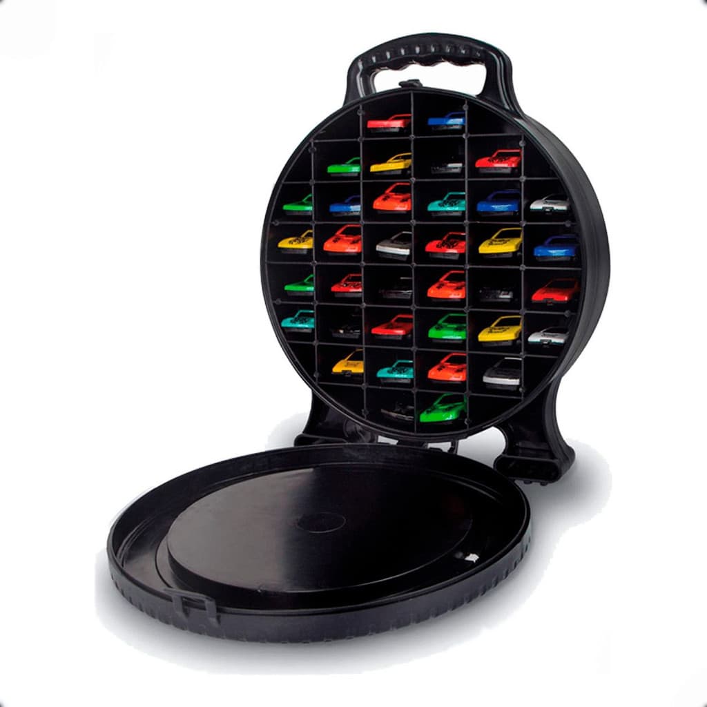 Maleta Para 36 Carrinhos Roda Para Hot Wheels Super Garagem Colecionador