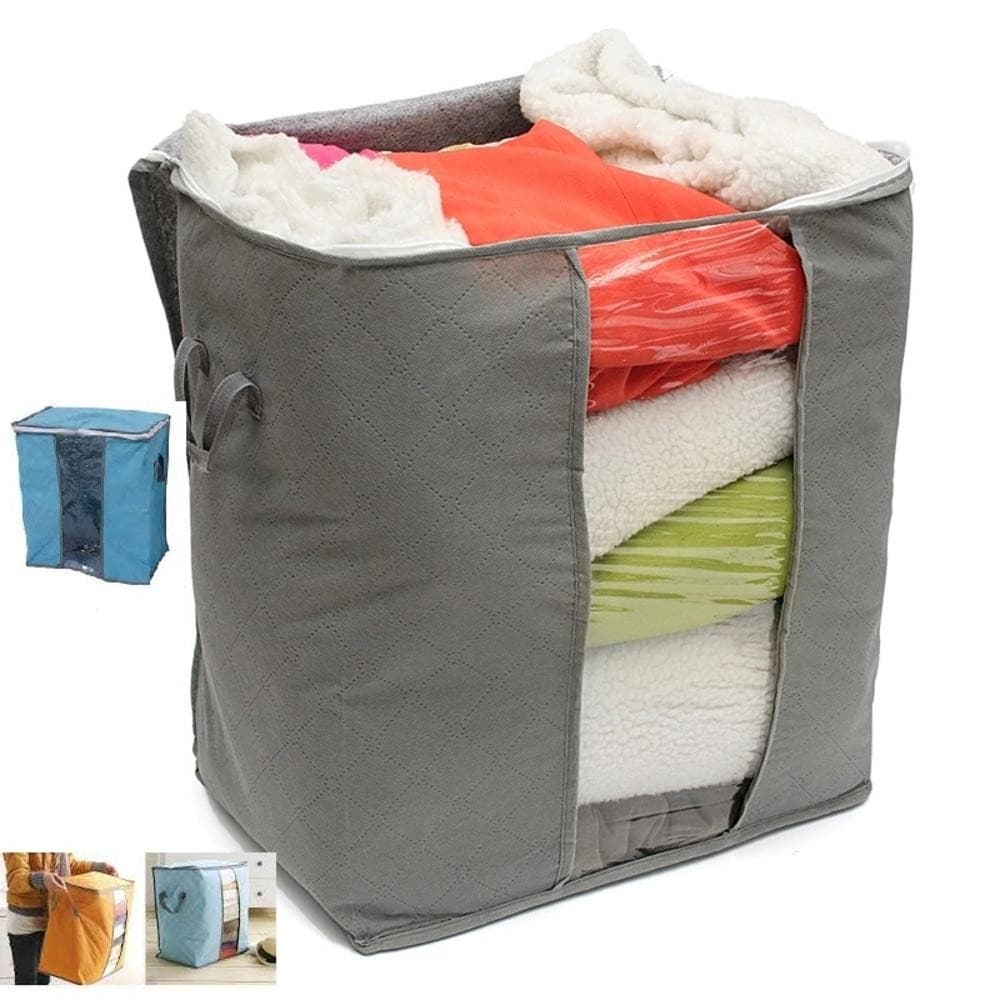 Caixa Dobrável Grande 50cm para Armazenamento – Guarda-Roupa, Brinquedos, Toalhas e Cobertores