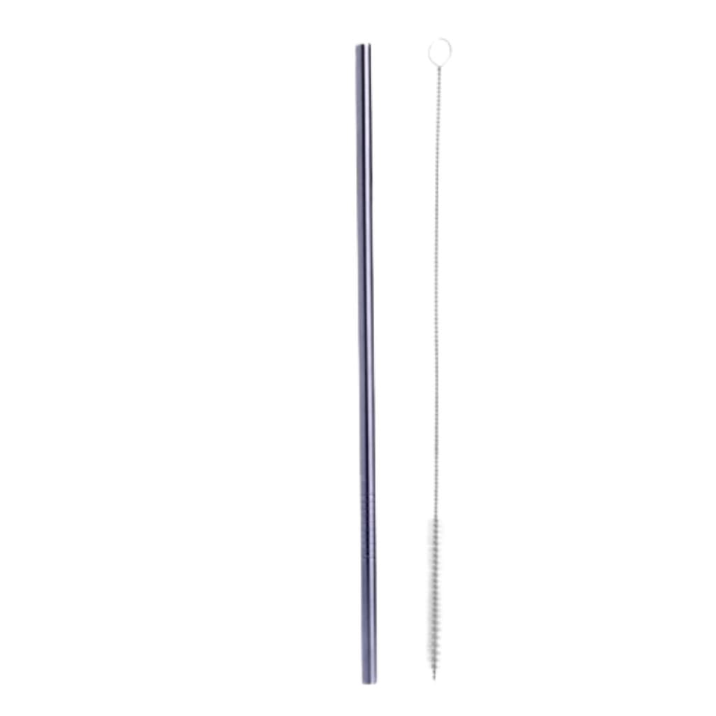 Canudo De Inox Reto Com Escova
