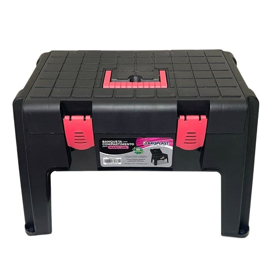 BanquetaBanquinho Banco Manicure \plástica Pedicure Resistente Camping Pesca Maleta Multiuso