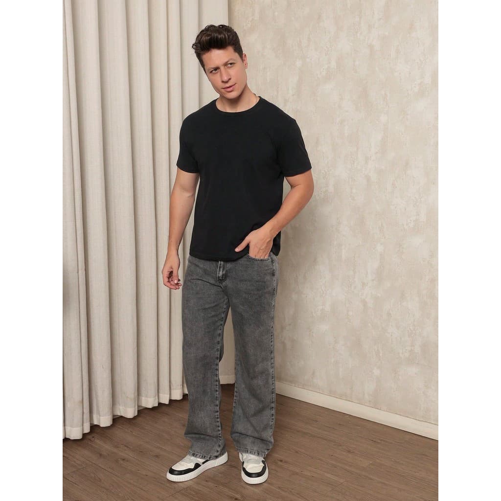 Calça Jeans Baggy Calça Balão Larga Corte Reto Carpenter UNISEX