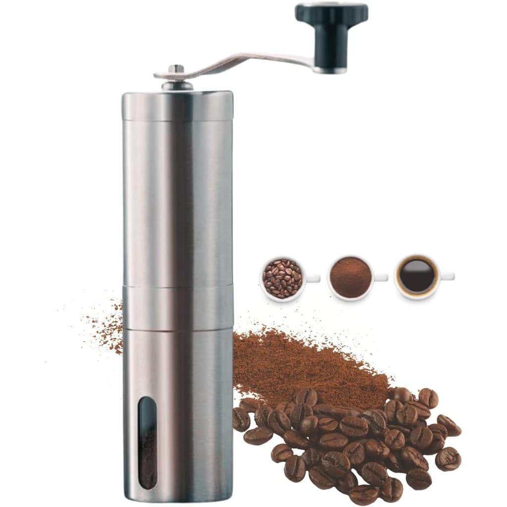 Moedor de Café Grãos Manual Inox Portátil
