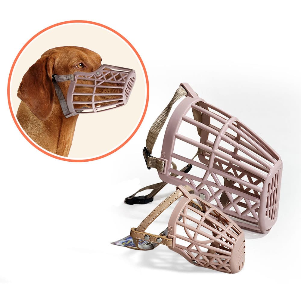 Focinheira Plástica Ajustável XXG | Cachorros - Focinheira para Adestramento Cão Proteção Contra Mordidas