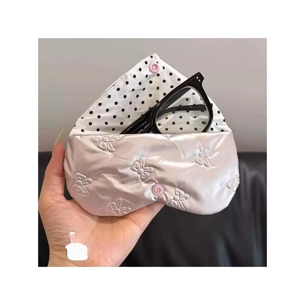 Amor arco óculos saco de armazenamento de alto valor Anti-pressão portátil óculos saco multifuncional saco de armazename