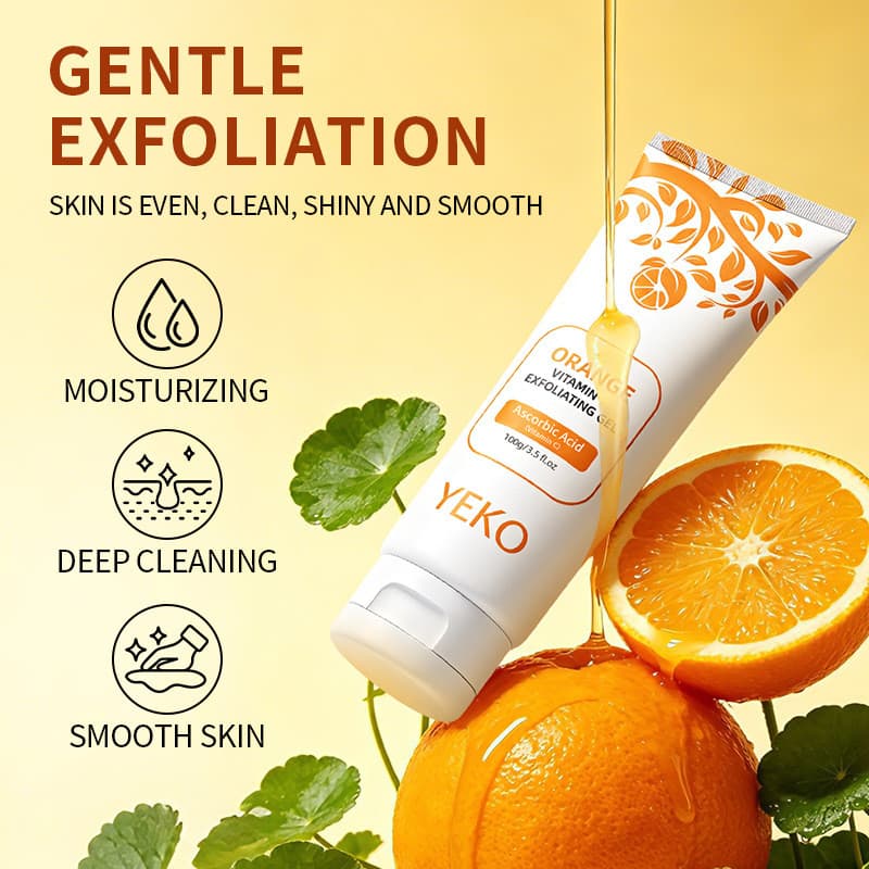 Minhost Fornecimento Exclusivo Gel Esfoliante Enzima Laranja Gel Limpeza Facial Feminino VC Matte Gel de Limpeza Facial