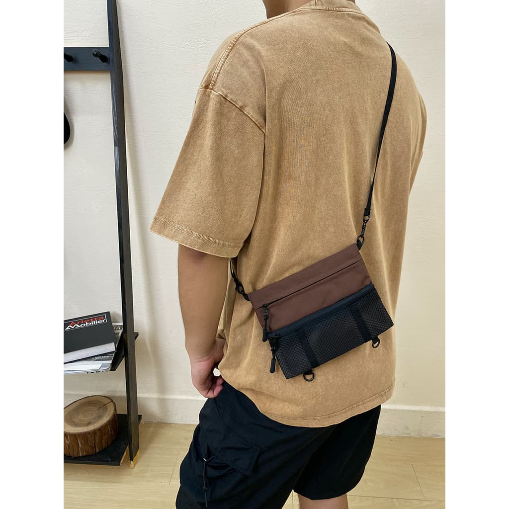 Bolsa de ombro pequena ultrafina, bolsa portátil ultraleve para esportes ao ar livre, bolsa mensageiro de ombro, p