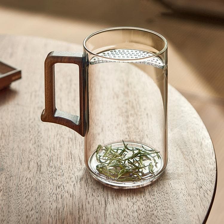 Vidro alto borosilicato vidro transparente casa escritório hospitalidade grande capacidade chá separação de água Kung Fu