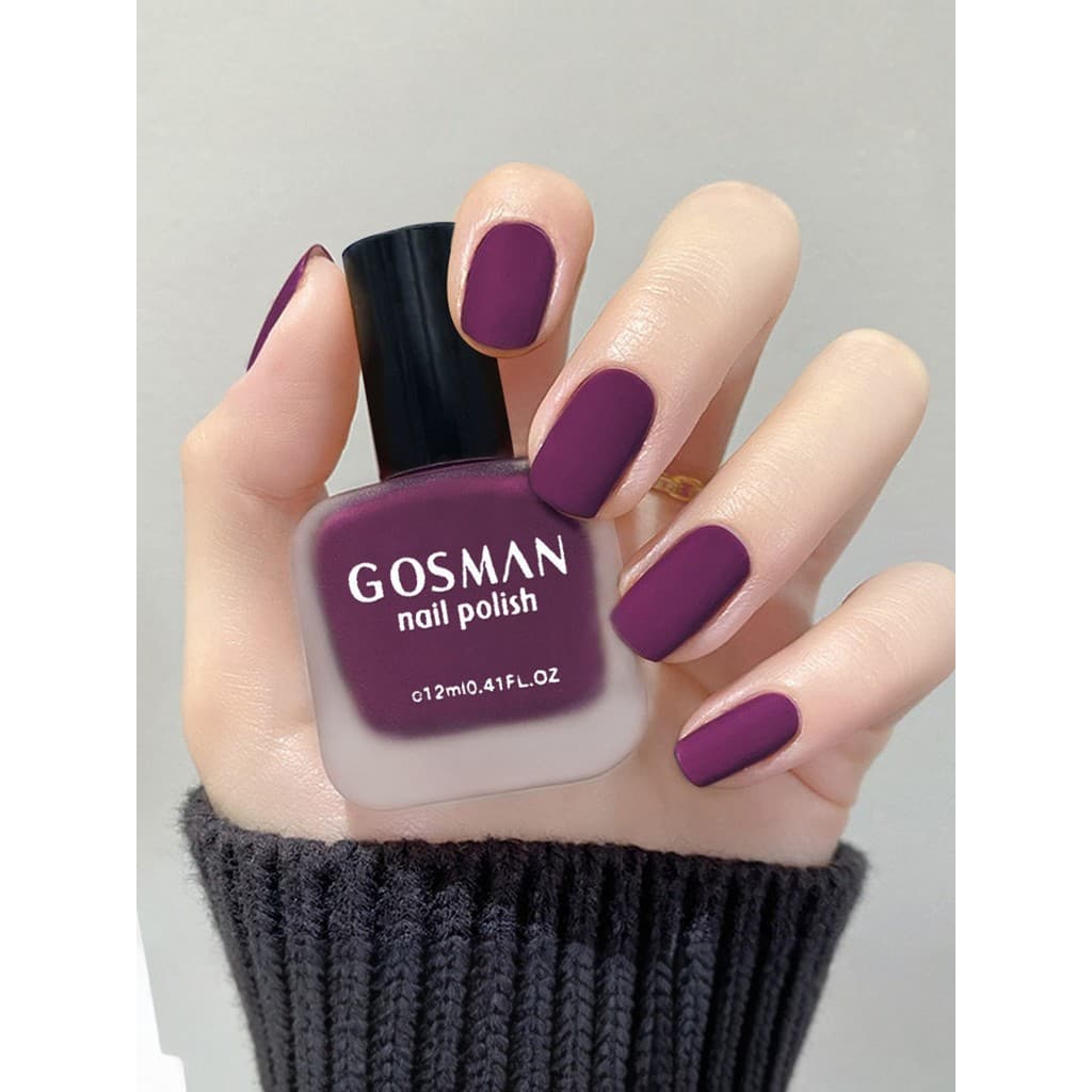 Esmalte roxo fosco feminino 2026 novo estilo Manicure cor Popular fosco não destacável sem cozimento de secagem rápida