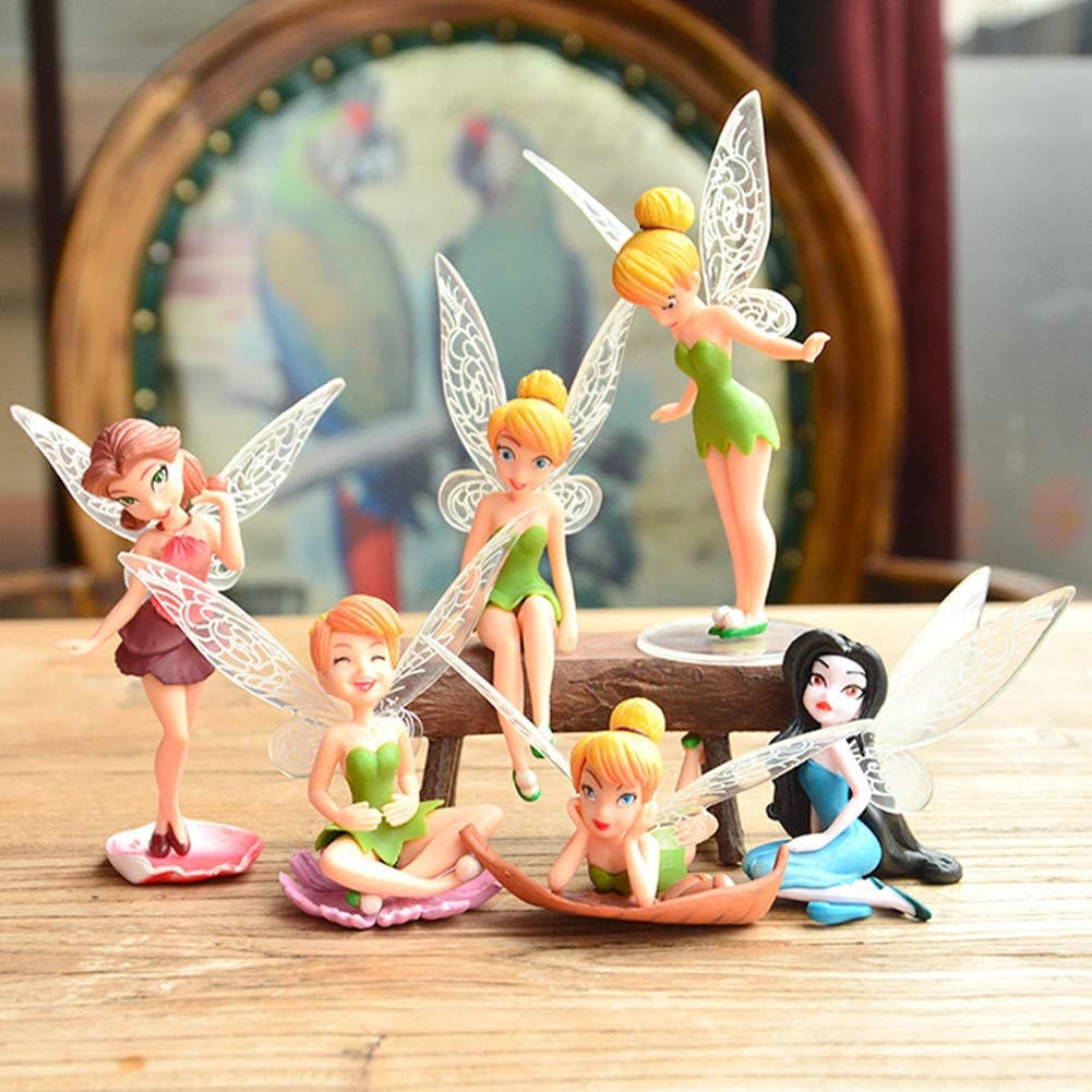 6pcs Tinkerbell Tinker Bell Fada Sininho Bonecas De Brinquedo