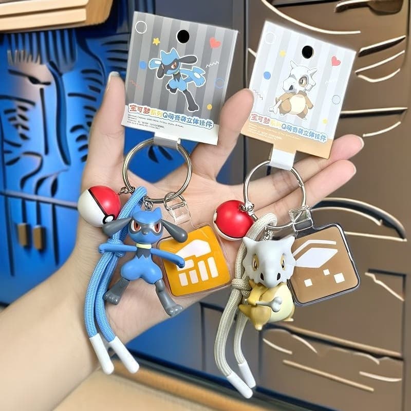 Autêntico Pok é mon 3D Chaveiro Pingente Presente Em Estoque