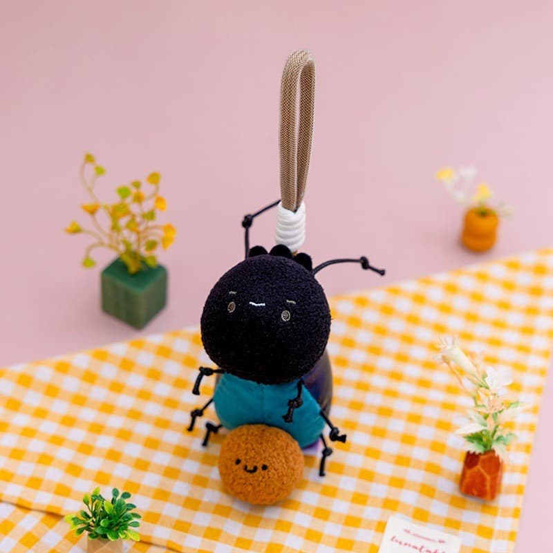 Nova Chegada Bonito Inseto Brinquedo De Pelúcia Jardim Tema Bug Recheado Chaveiro Abelha Mosquito Aranha Macio Pingente