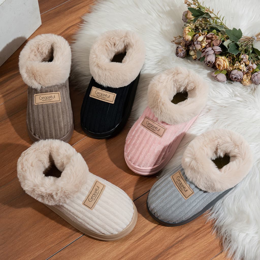 Outono inverno sapatos de algodão das mulheres dos homens EVA salto de sola grossa casa interior ao ar livre chinelos de