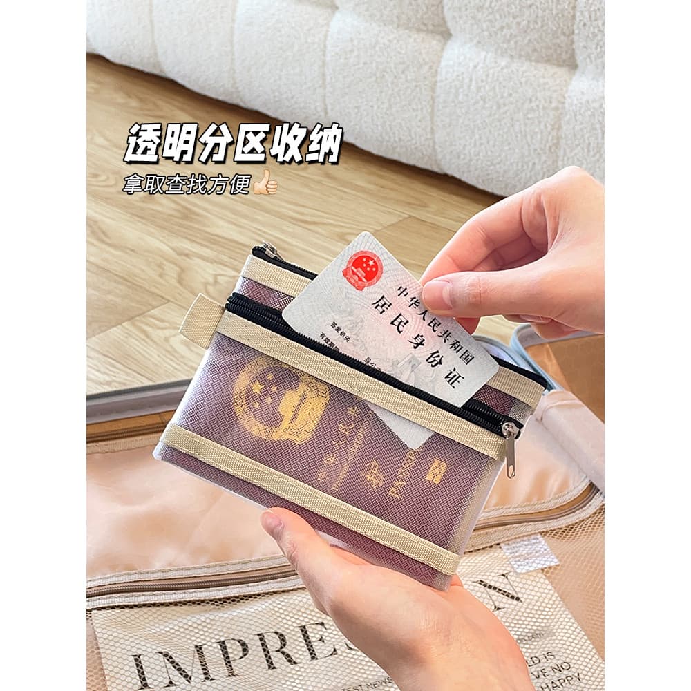 Saco de armazenamento de passaporte passeio viagem portátil Carry-on saco de embarque cartão de mudança titular grande c