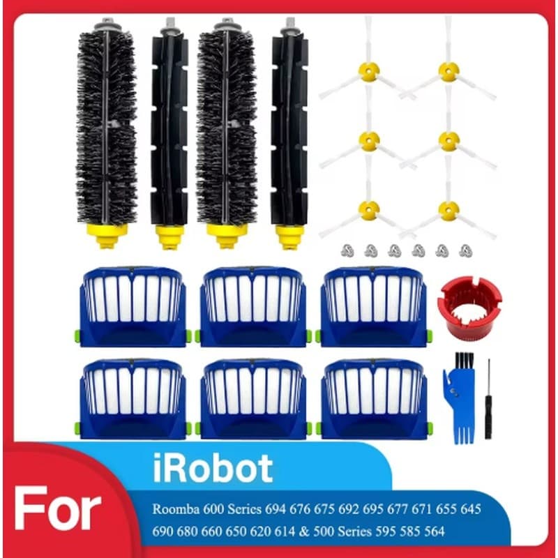 Adequado Para Irobot Roomba 500 & 600 690 680 660 651 650 Série Aspirador De Pó Limpo Peças Reposição Acessórios Escova