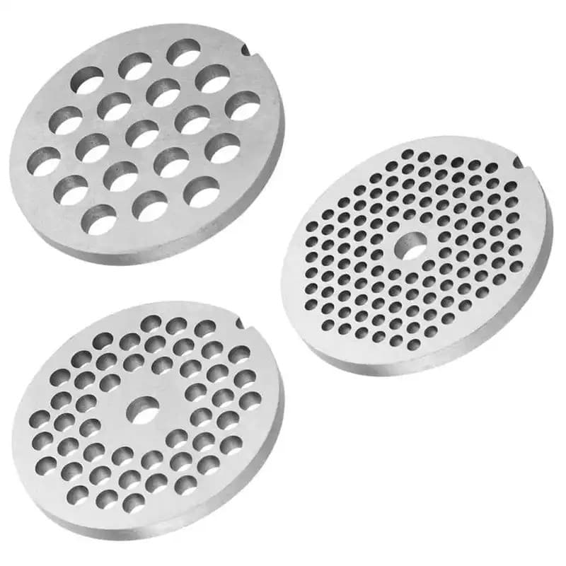 Lâmina para Moedor de Carne com Furos de 3mm/5mm/7.5mm, Disco Triturador/Picador de Carne, para Eletrodoméstico de