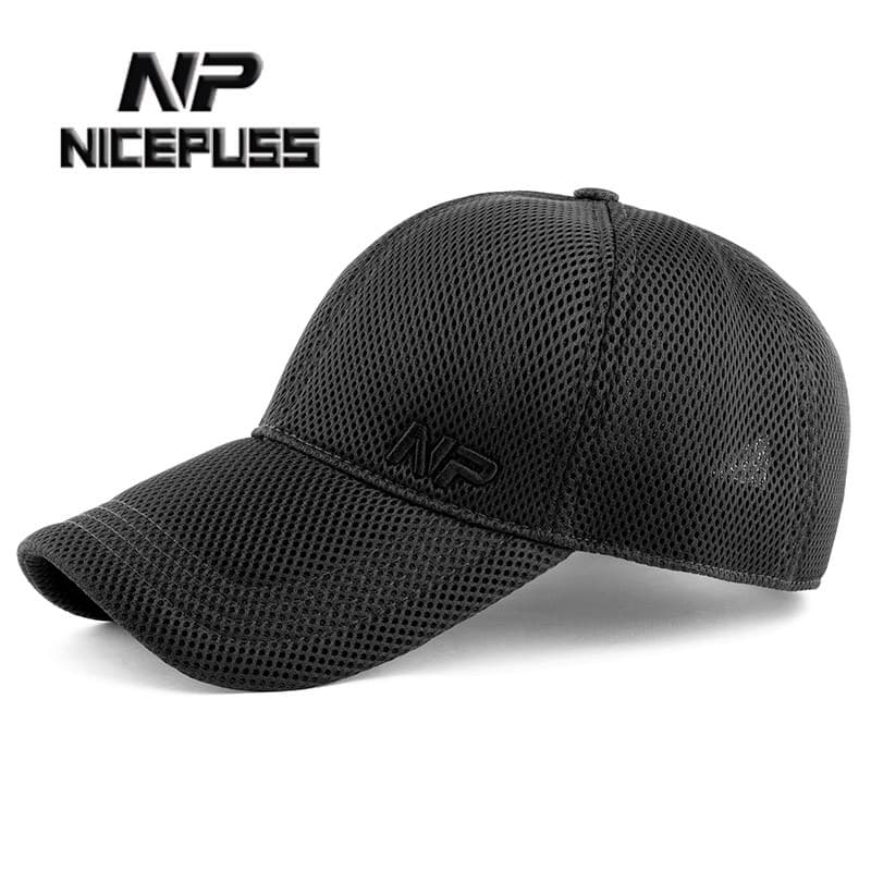 Chapéu de beisebol com circunferência de cabeça grande, boné de rede de verão masculino, tamanho grande, feminino, Casua