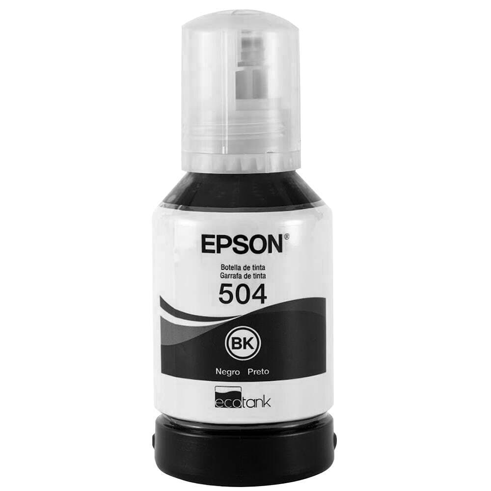 Refil de Tinta 504 Ecotank Preto T504122 - Epson