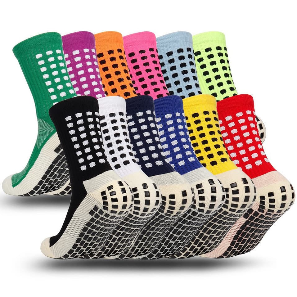 Meias Esportivas De Silicone Antiderrapantes Para Basquete E Futebol , Respiráveis , Confortáveis Duráveis