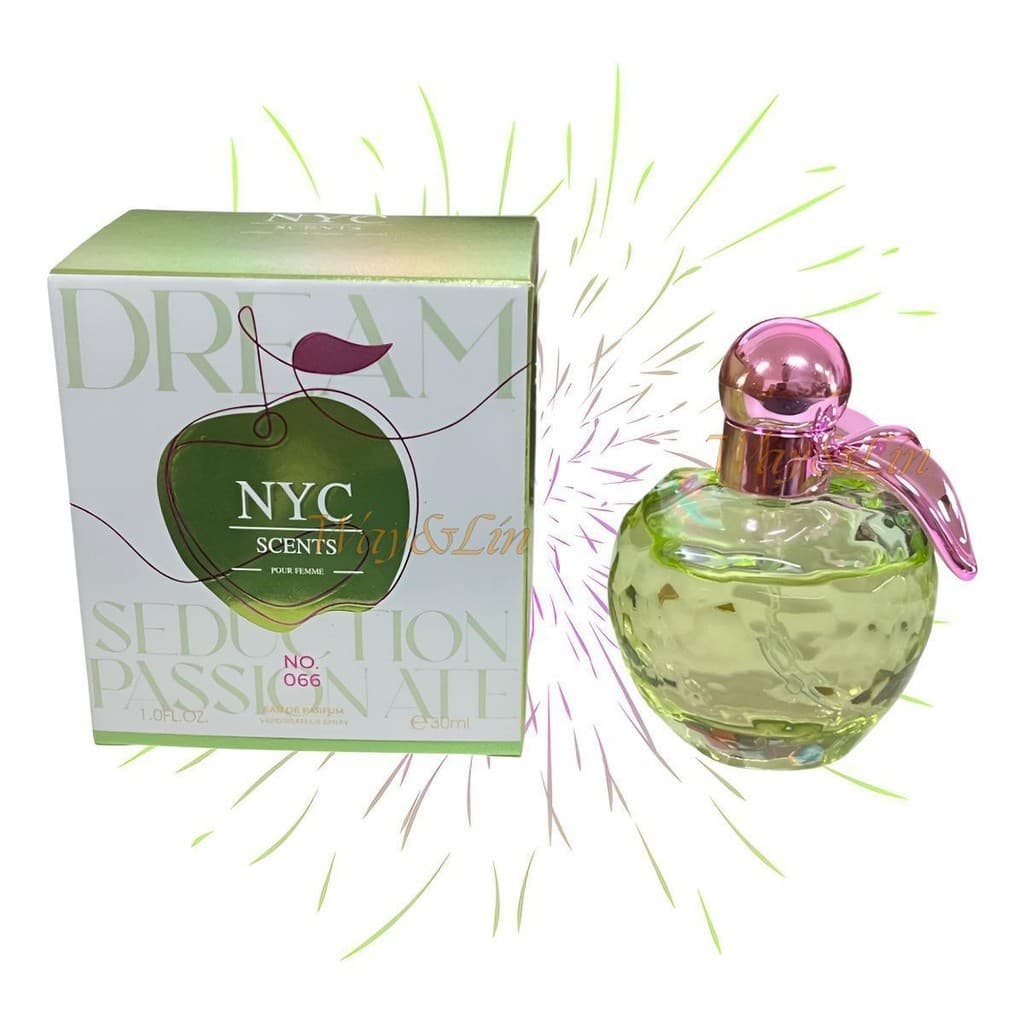 Perfume Maça Nyc Scents 066 Feminino Sedutor & Marcante 30ml