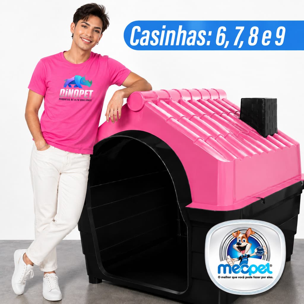 Casa Casinha Plástica Para Cachorro N6 N7 N8 N9 Porte Médio e Grande Extra Grande Big