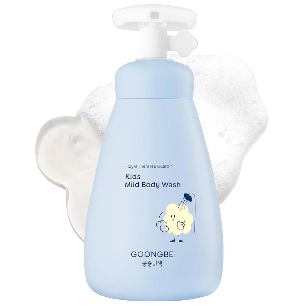 GOONGBE Sabonete Líquido Infantil – Espuma Suave Testada para Não Irritar os Olhos, para Pele Sensível – Limpador Hidrat