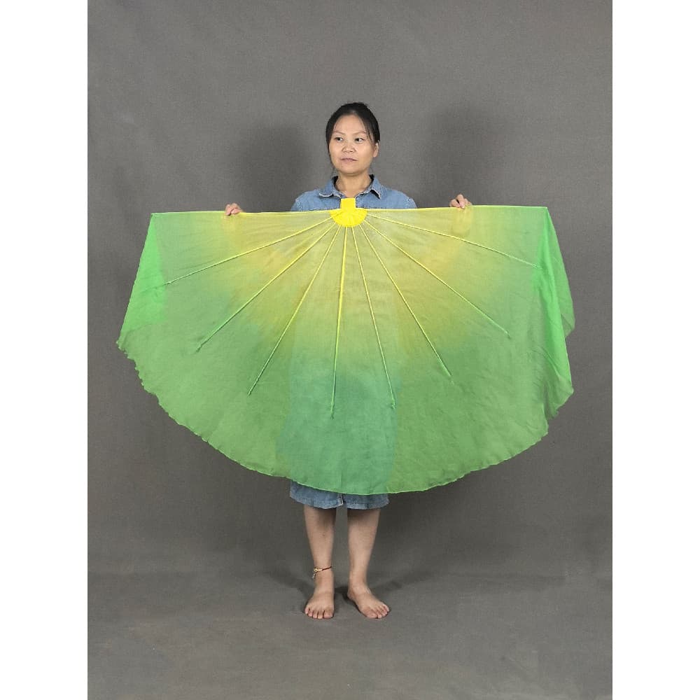 Original água verde Aoyama Fishbone fã primavera jogos de noite dez mil adereços de desempenho de dança vermelha ventila