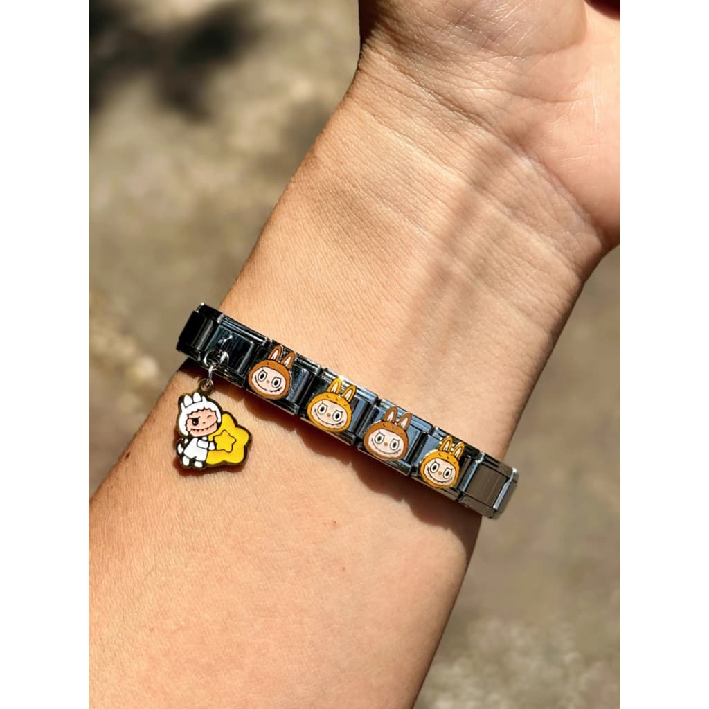 Labubu módulo italiano pulseira diy Original único nicho destacável pulseira ins cinta presente de aniversário
